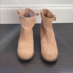 Suede booties